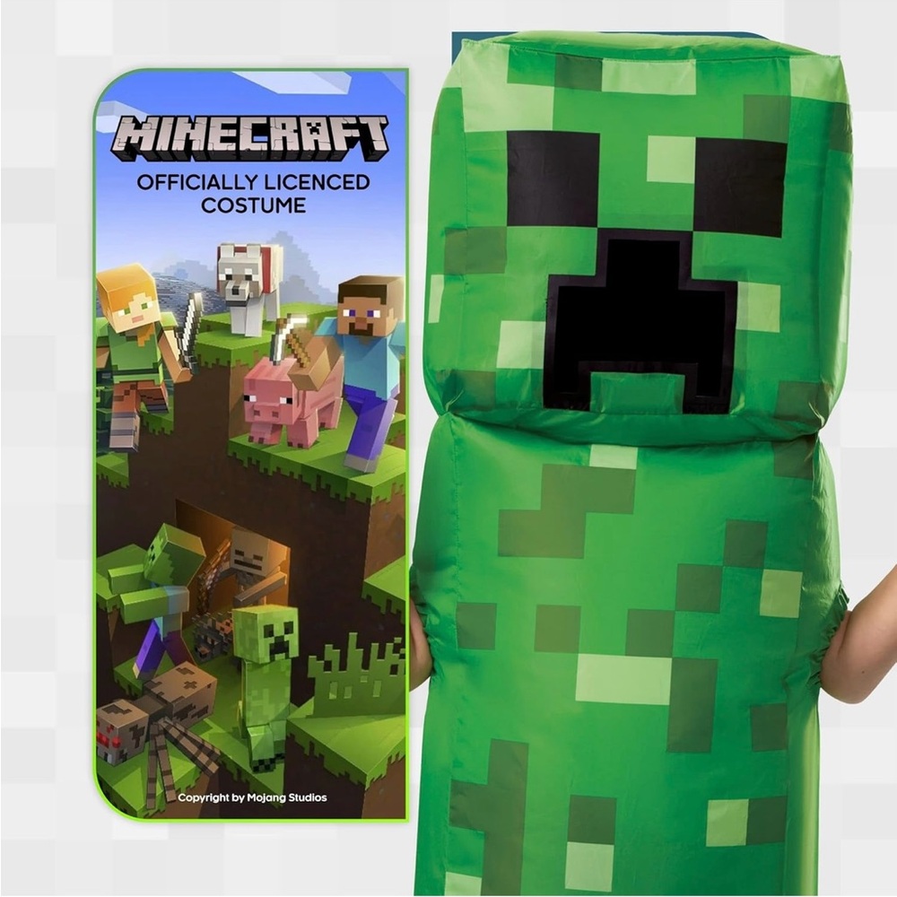 Minecraft Creeper Kids Costume - Green